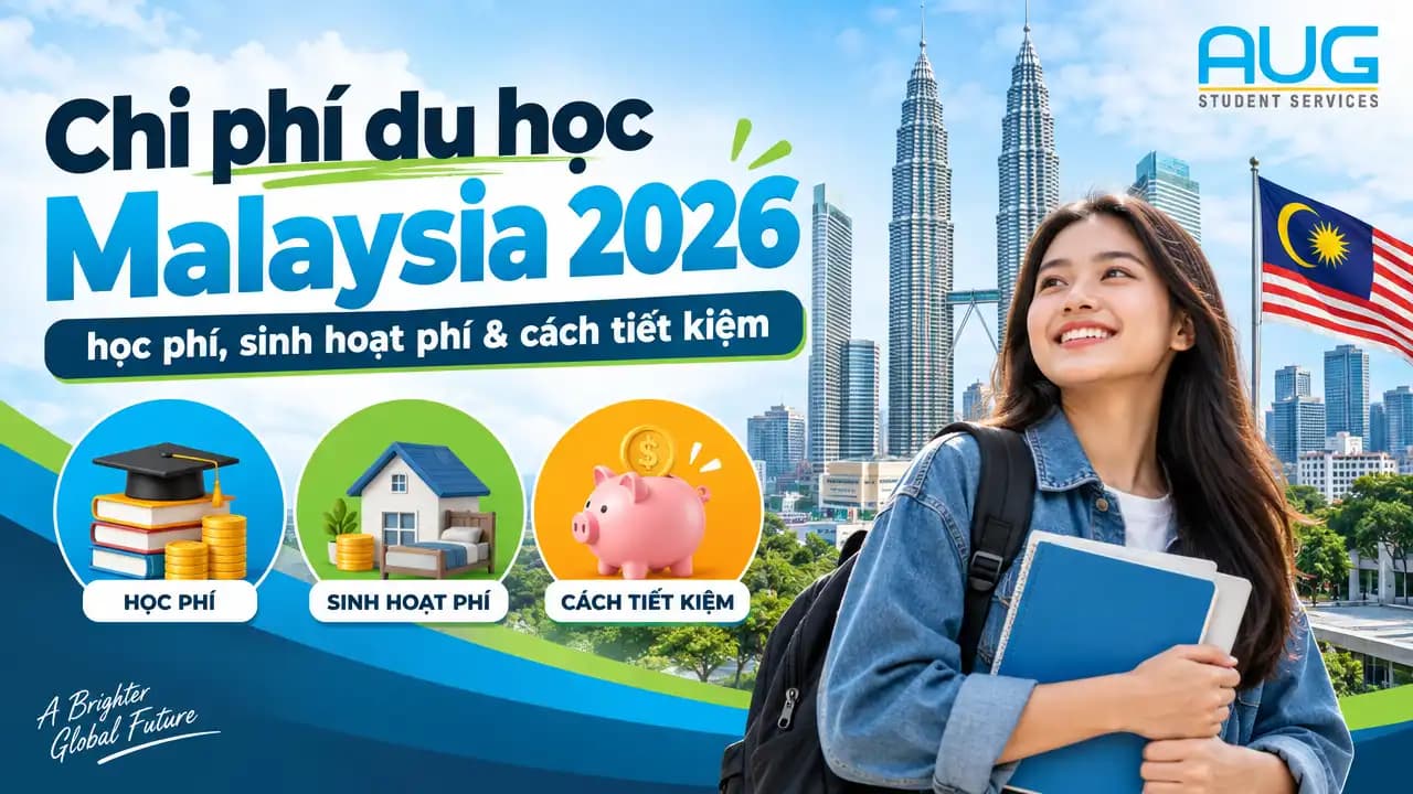 Chi phí du học Malaysia 2026: học phí, sinh hoạt phí & cách tiết kiệm